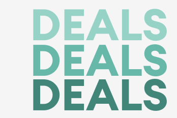 Graphic of the word deals