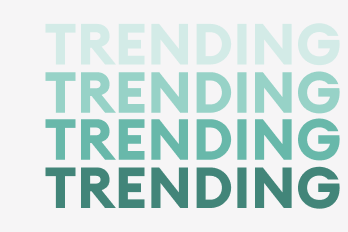 Trending Text in turquoise