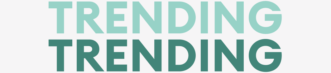 Trending Text in turquoise