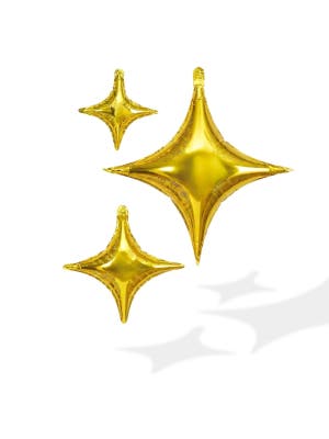 gold star balloons