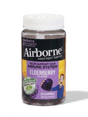Airborne elderberry supplements