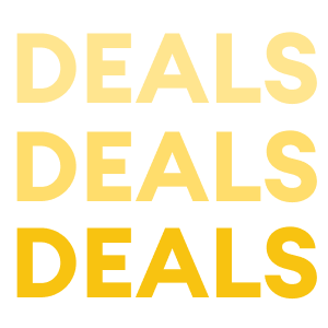 deals written in yellow text