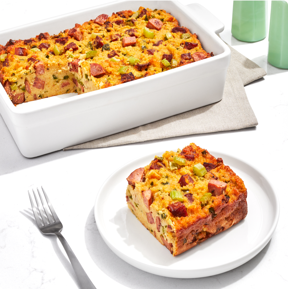 Cornbread and Andouille  Sausage Dressing