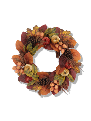 Fall door wreath