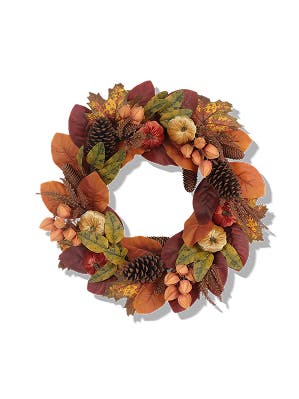 Fall door wreath