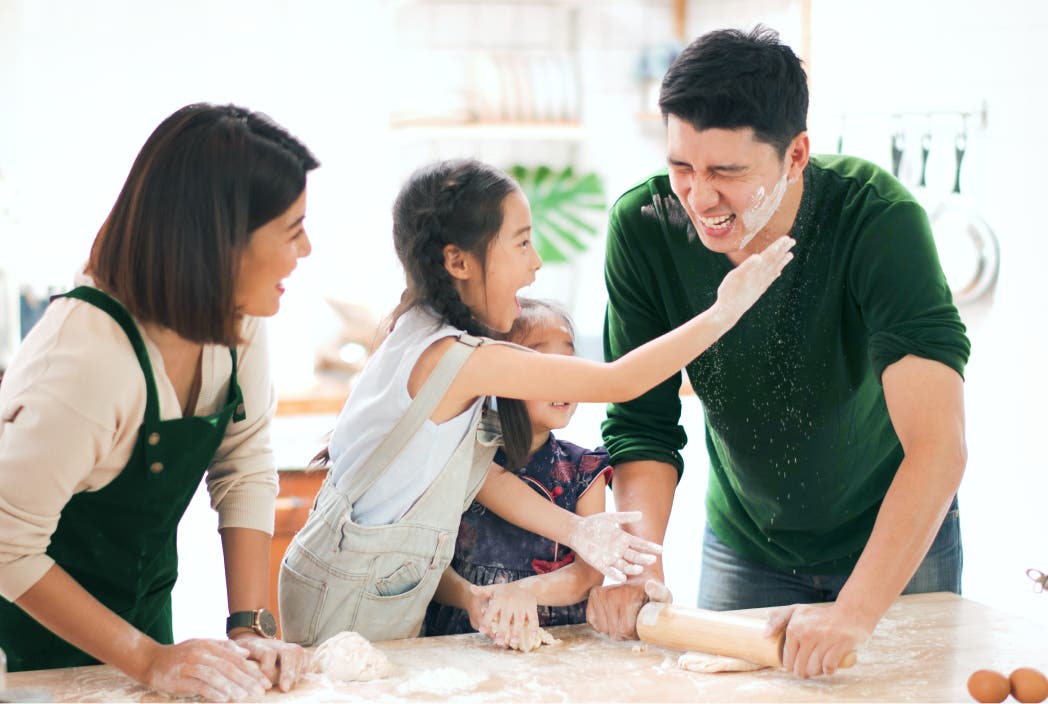 family cooking