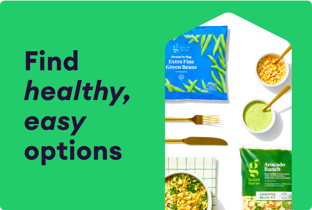 Table spread of healthy easy food options