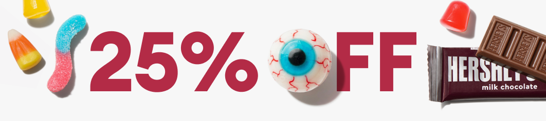 25% off candy