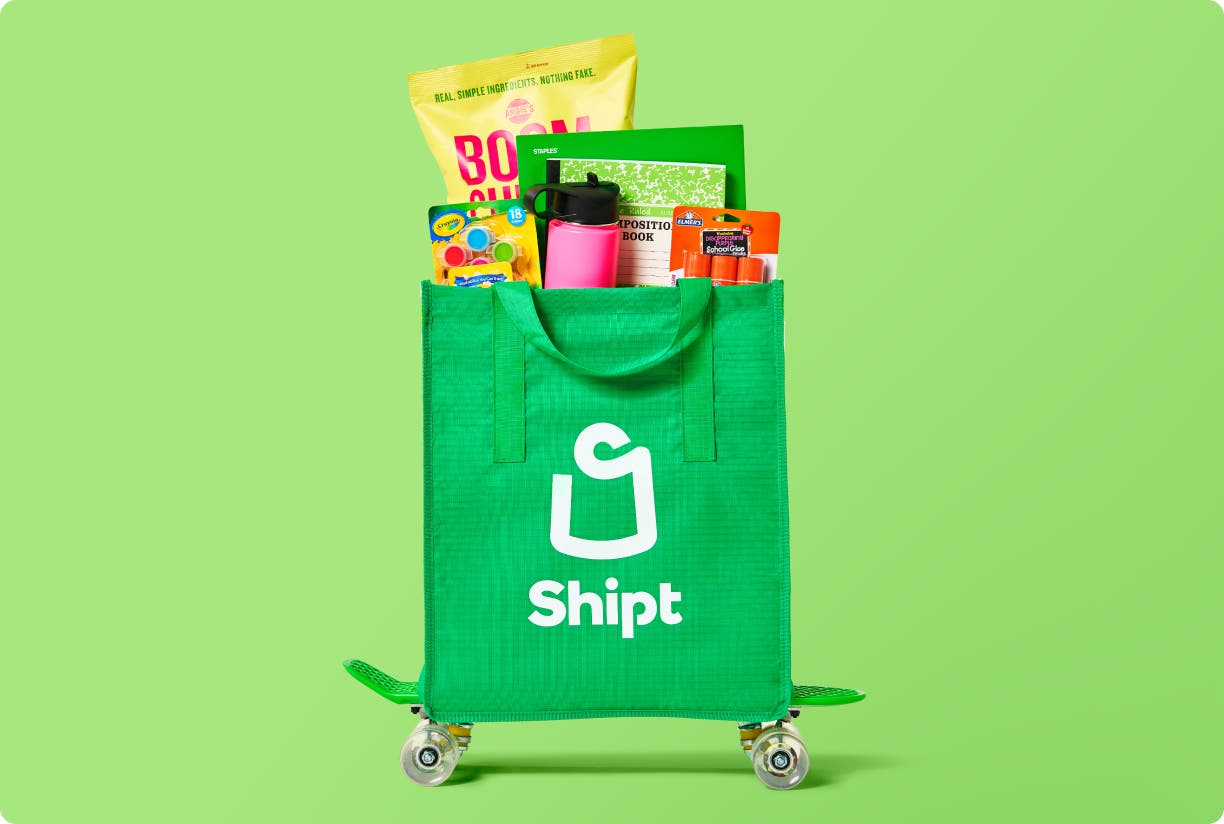 shipt bag with groceries