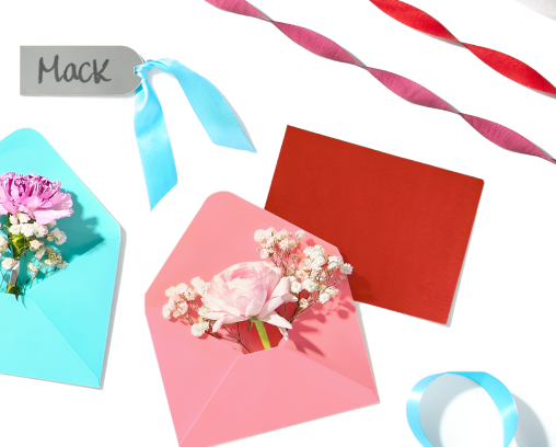 Homecoming corsages, cards, and ribbons