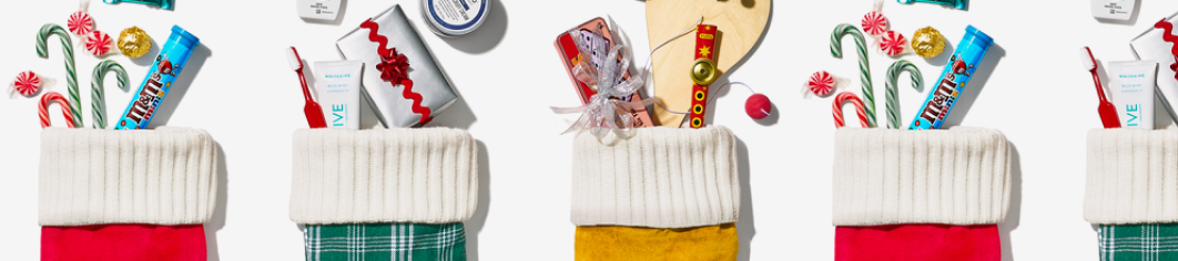 stockings filled with gifts