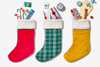 stockings filled with gifts