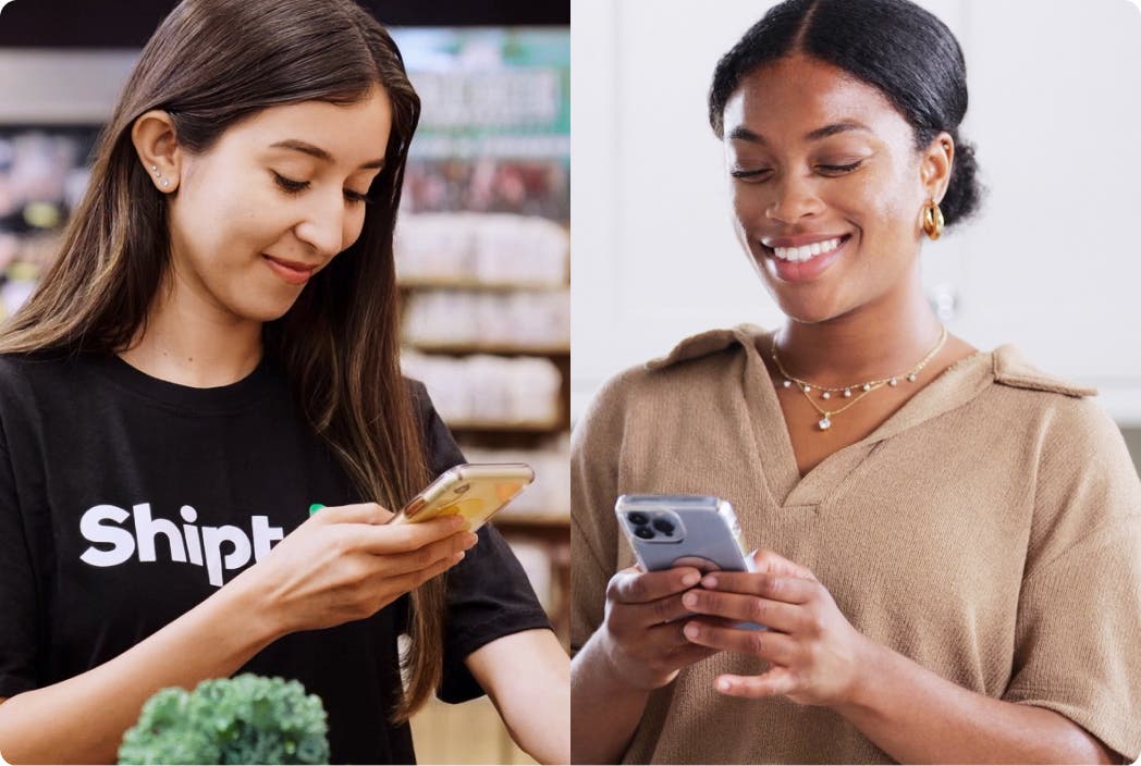 image of shopper and customer