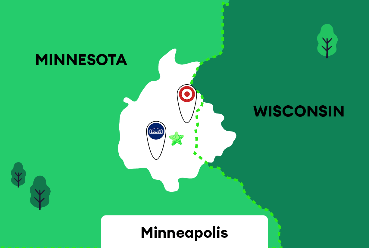 GIF of Minneapolis Service Map