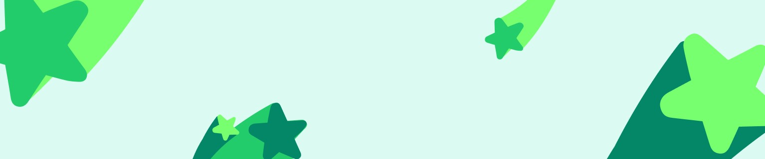 Green stars on a blue background