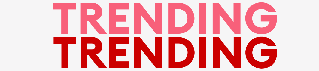 Trending Text in red