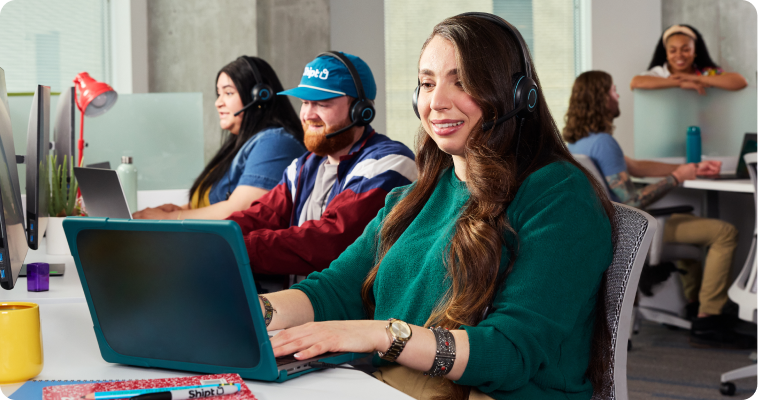 Team of care agents working