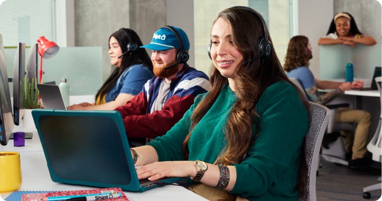 Team of care agents working