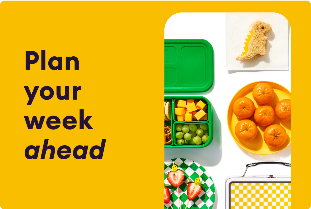 Back to school snack spread