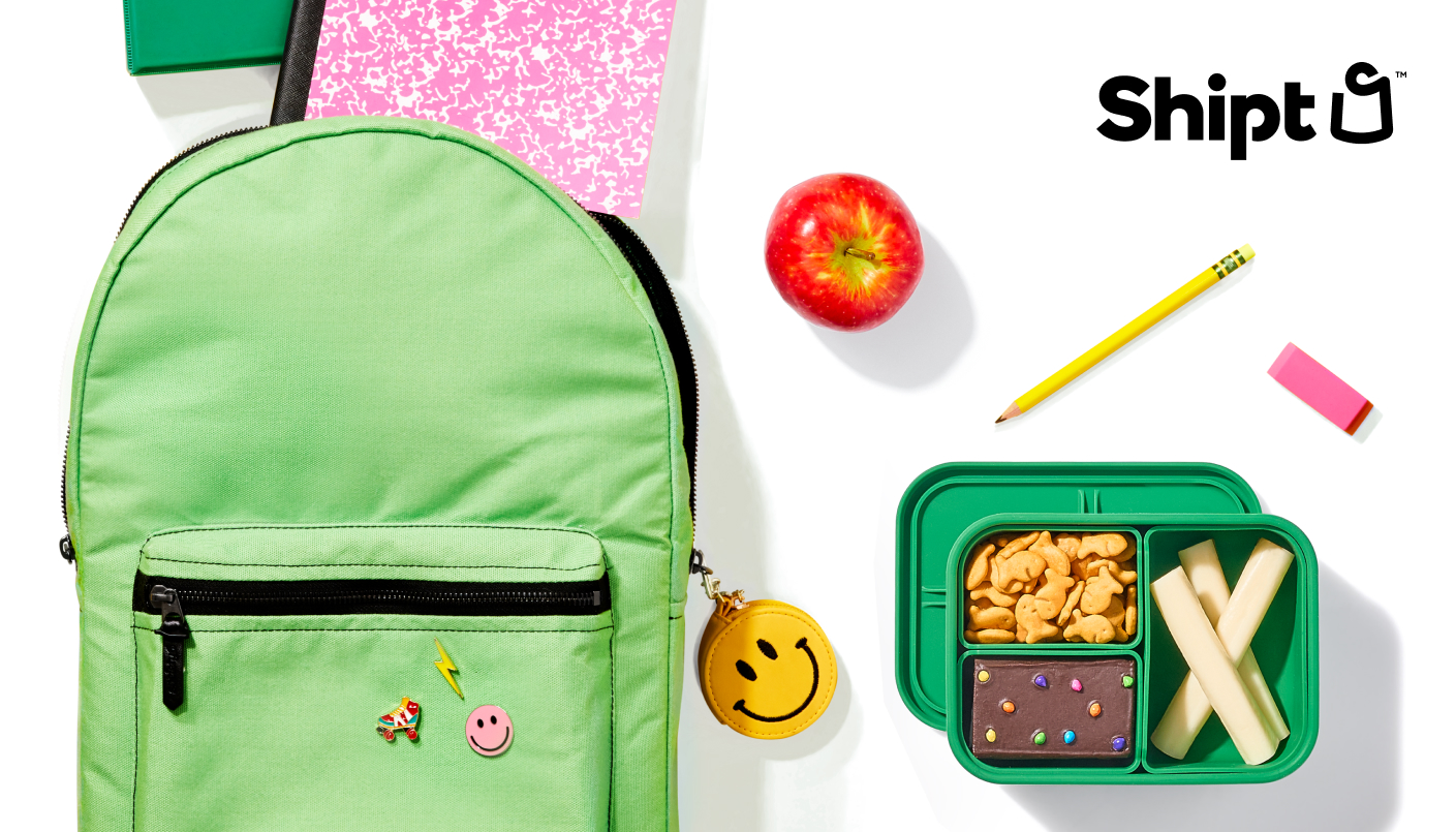 back to school gift card with backpack and lunch