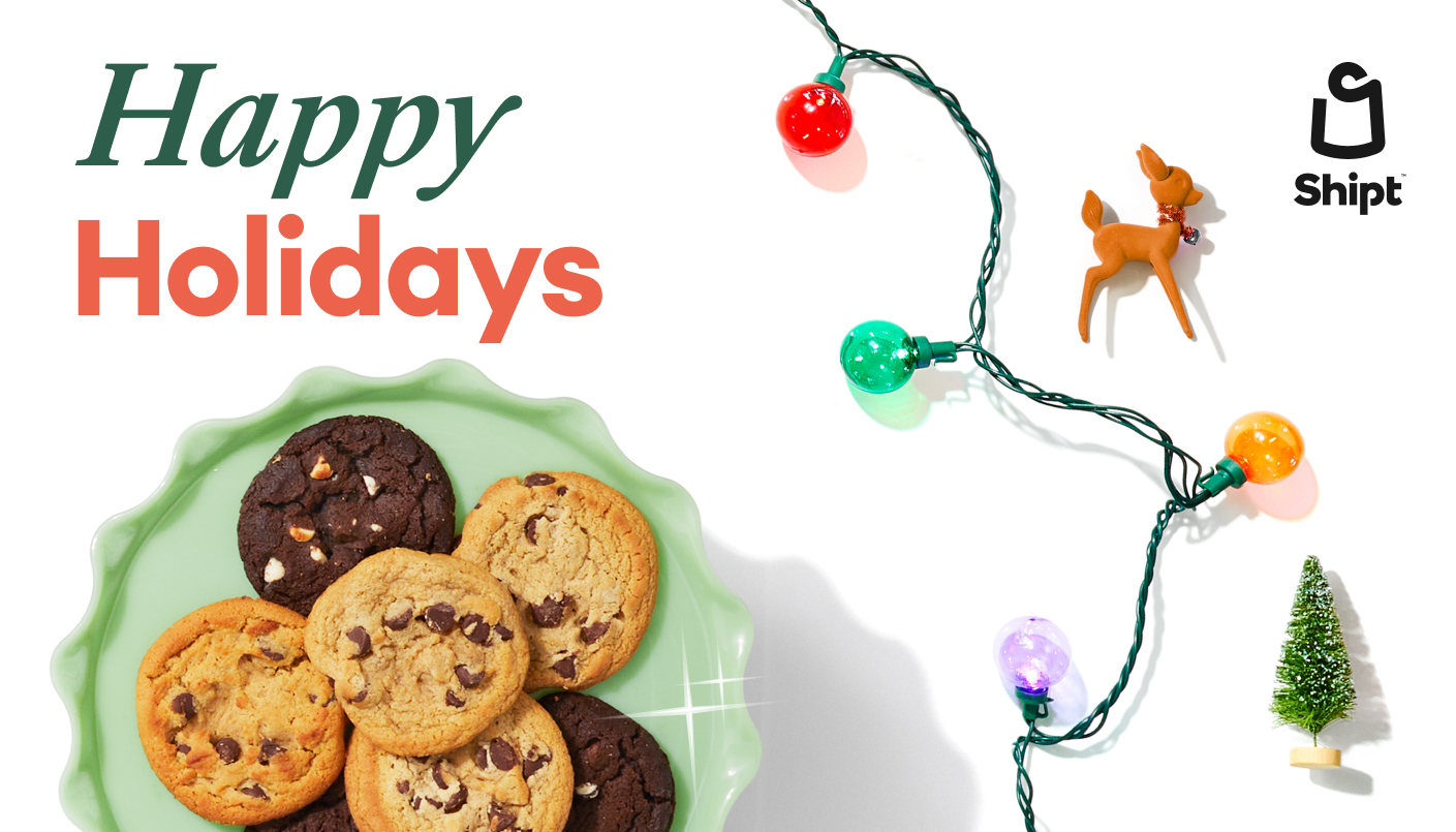 cookies with string lights and Shipt logo