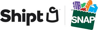 Shipt x SNAP logo