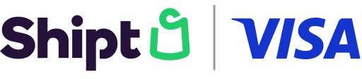 Shipt and Visa logos