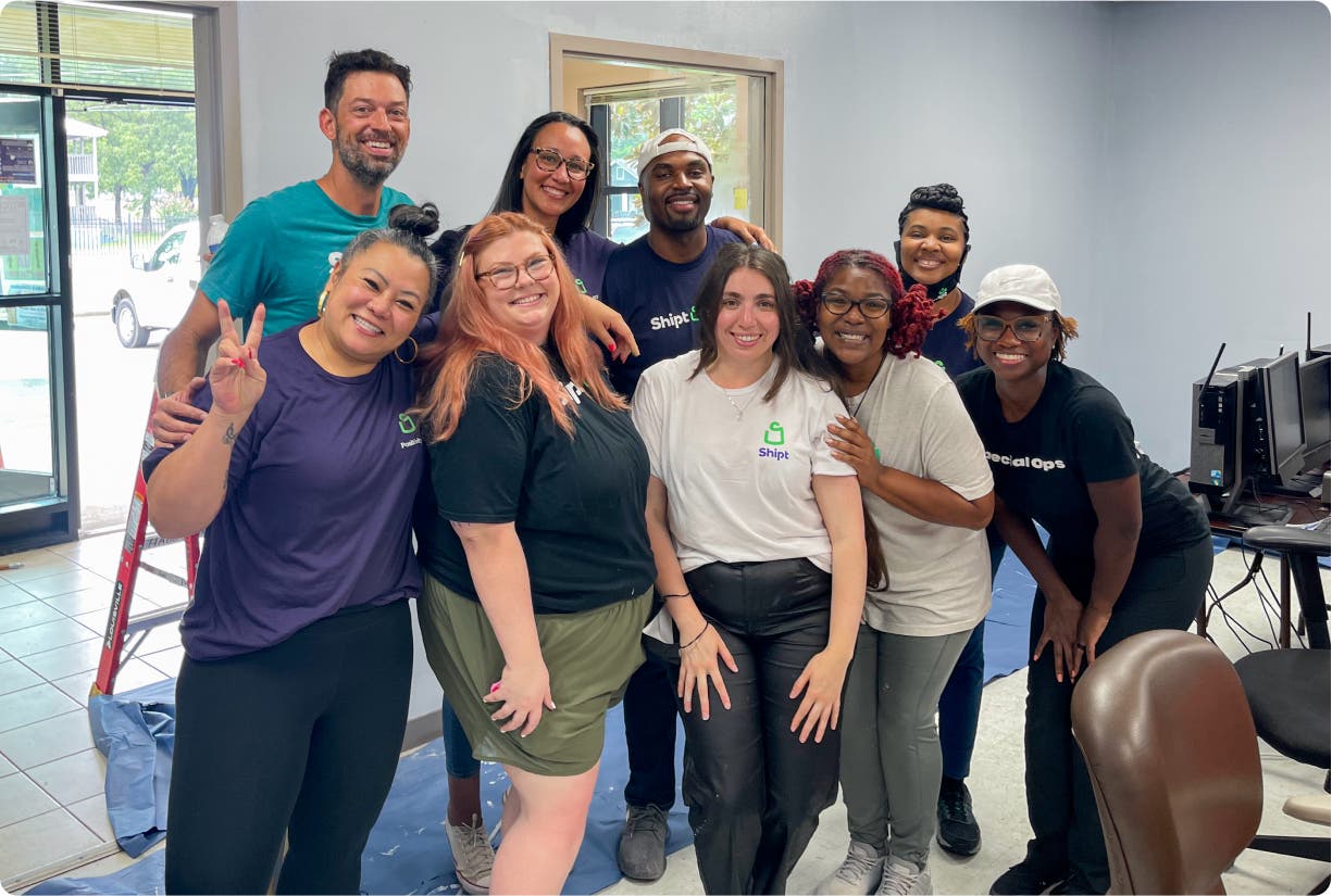 Shipt team members doing community service