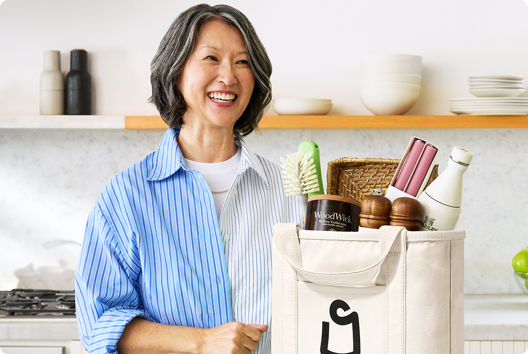 woman with Shipt bag