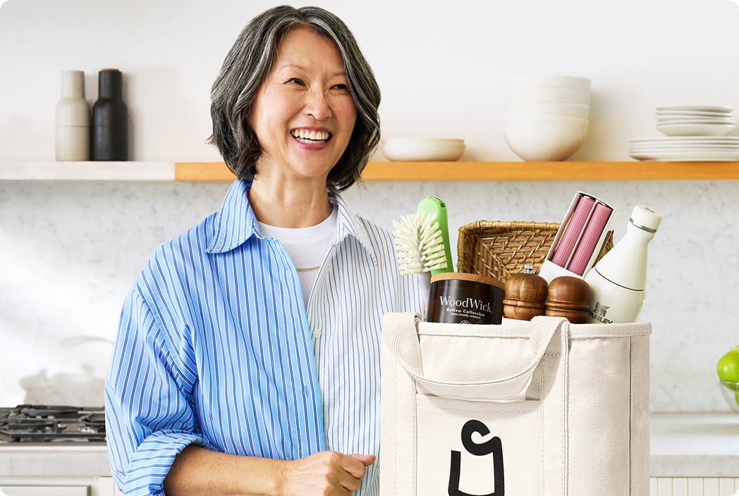 woman with Shipt bag