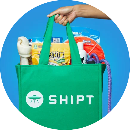 Get same-day pet supply delivery by using the Shipt shopping app
