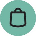 Shopping bag icon