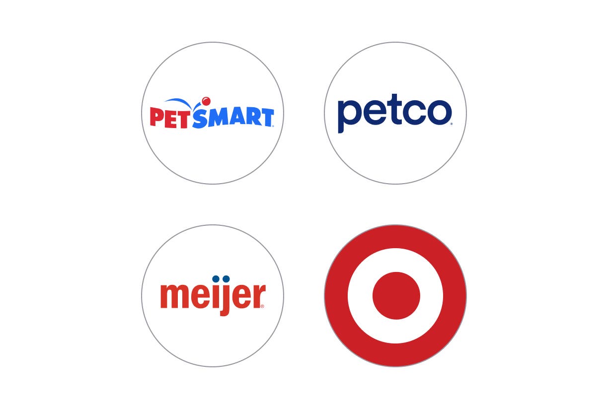 List of retailers that sell pet supplies