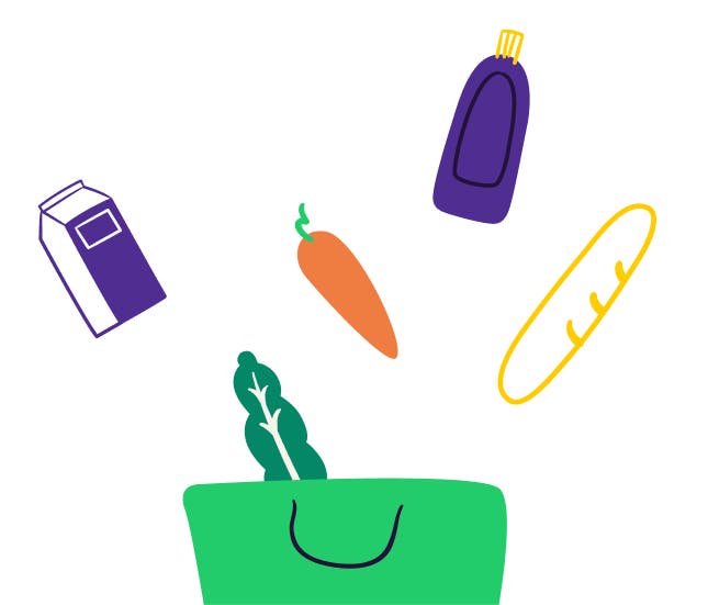 Hands ordering on app